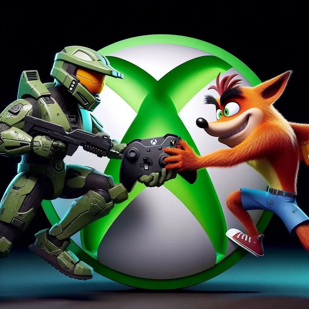 Master chief vs Crash Bandicot